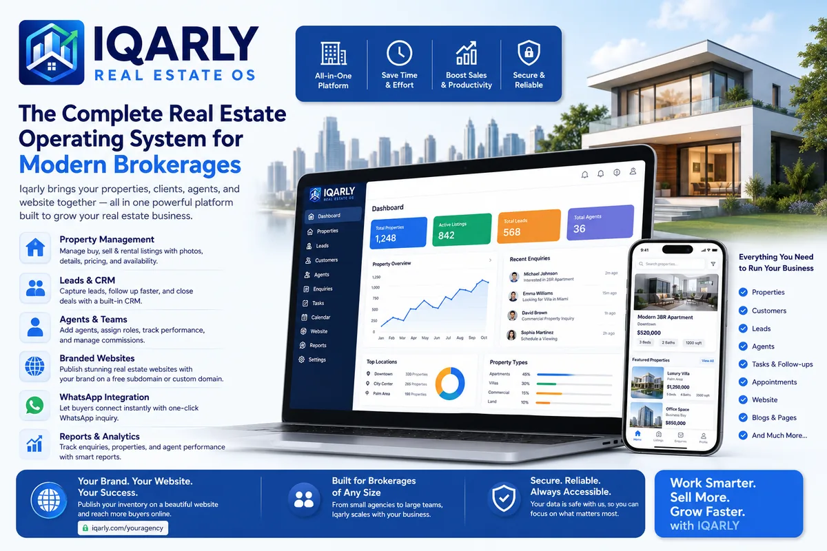 Iqarly real estate CRM for Dubai and the UAE