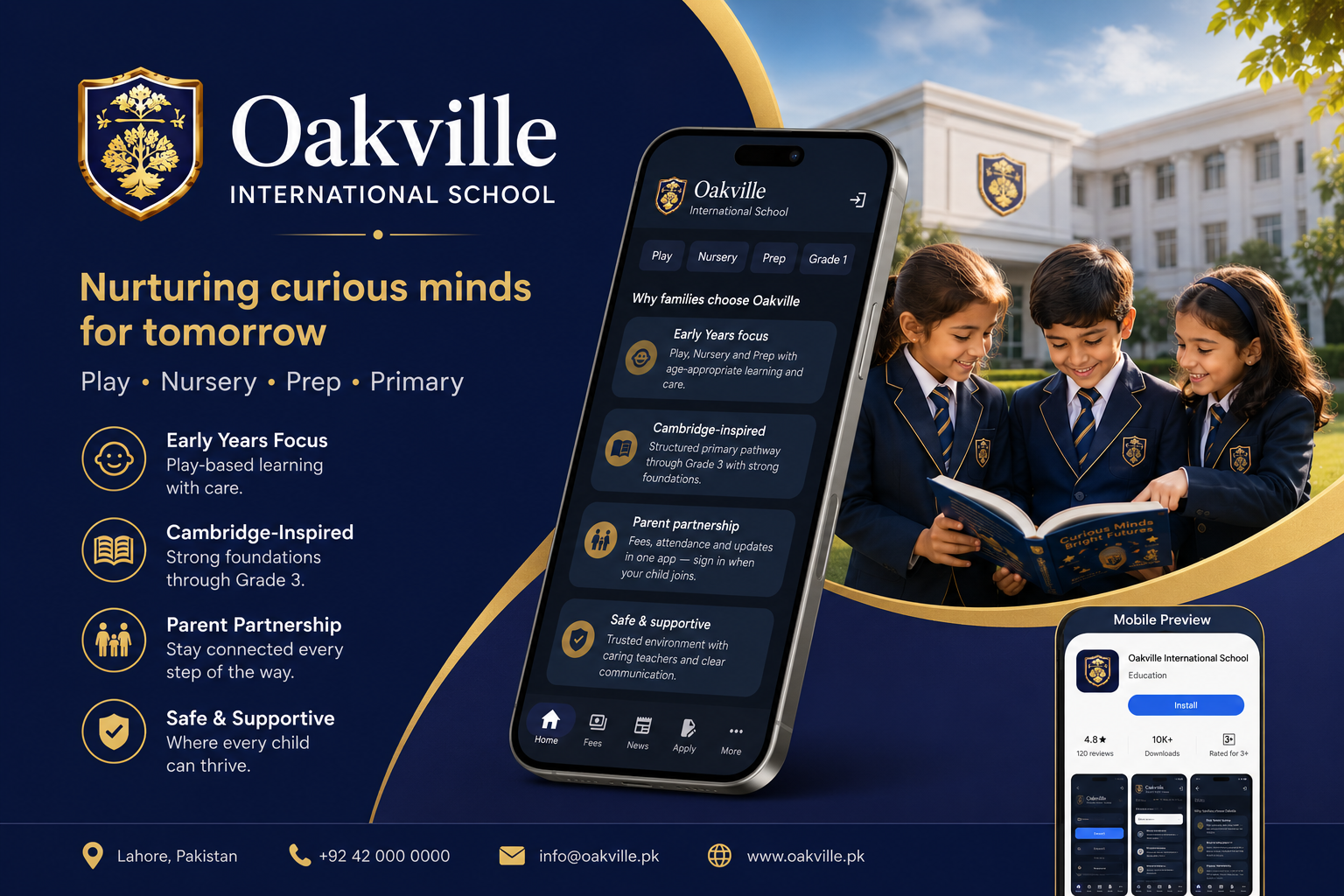 Oakville School Android app
